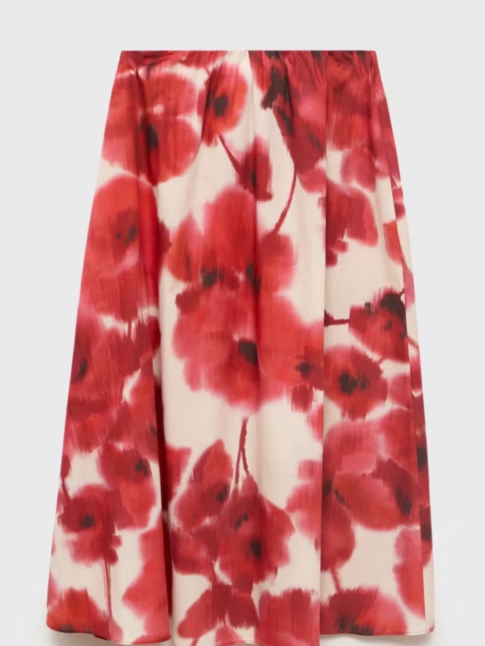 Mango floral print midi skirt. Size M